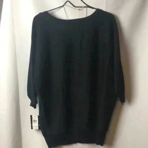 NWT SZ 1X BLACK SWEATER Soft DRESSY TO CASUAL SEE DESCRIPT BELOW NECKLACE - Picture 8 of 13